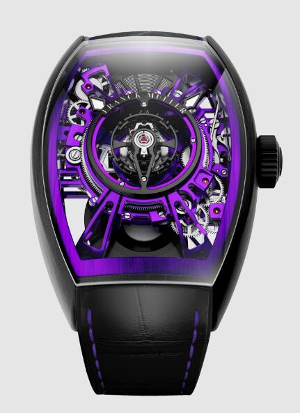 Review Franck Muller Curvex CX Grand Central Tourbillon Skeleton Men CX 36 T CTR SQT TTNRBR ACVLBR Replica Watch